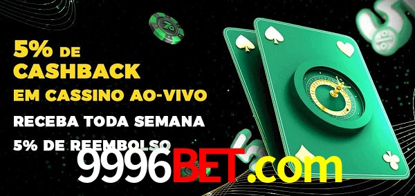 Promoções do cassino ao Vivo 9996bet.com